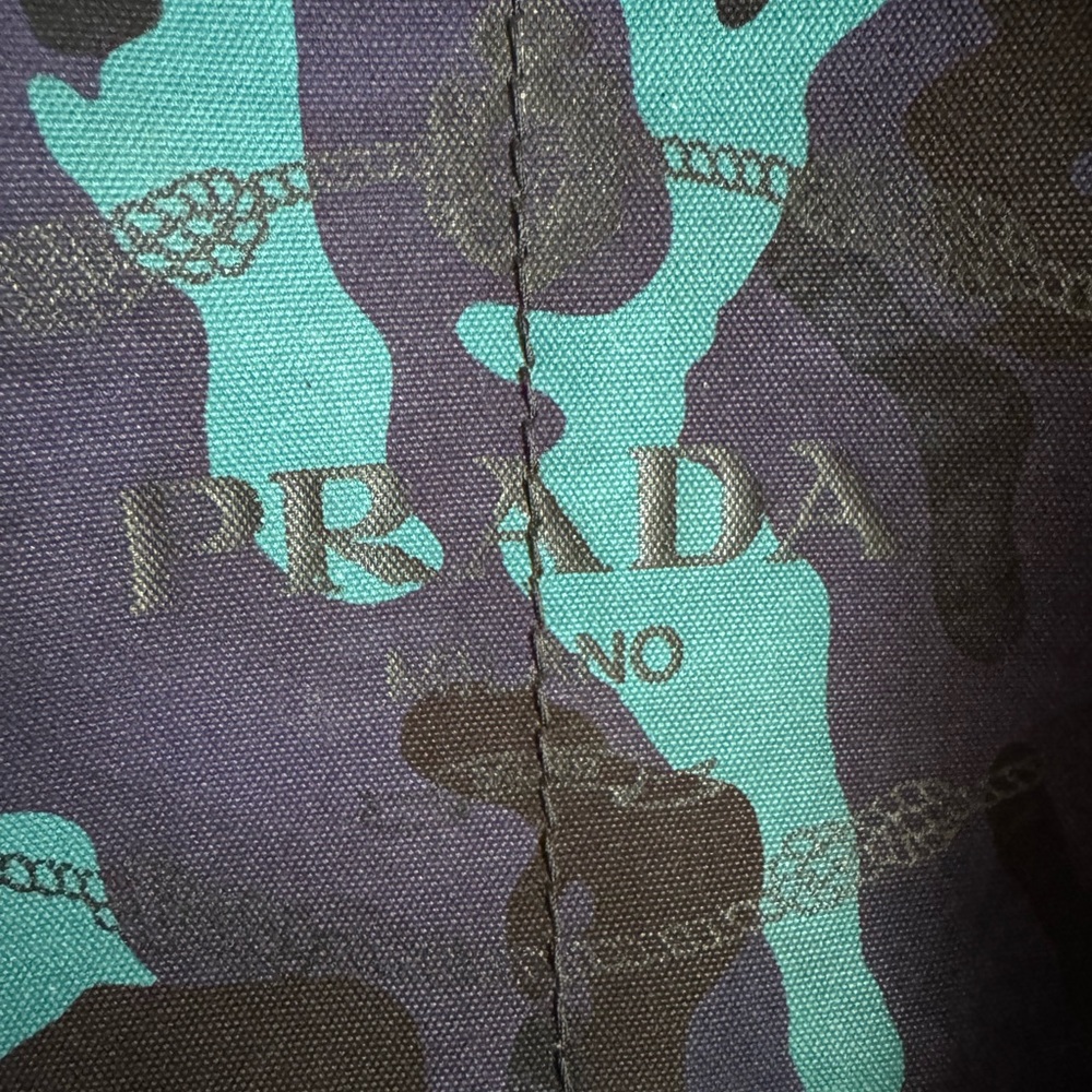 #030 Prada Camouflage Blue and Black and purple  with adjustable strap - Picture 2 of 16